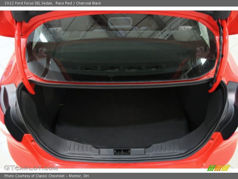 Race Red / Charcoal Black 2012 Ford Focus SEL Sedan