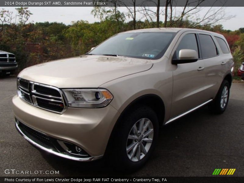 Sandstone Pearl / Black 2014 Dodge Durango SXT AWD