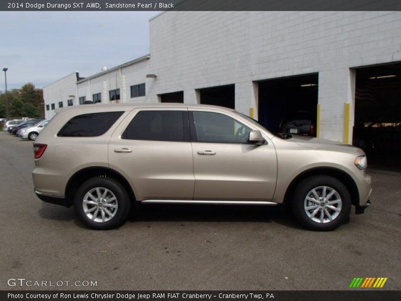Sandstone Pearl / Black 2014 Dodge Durango SXT AWD
