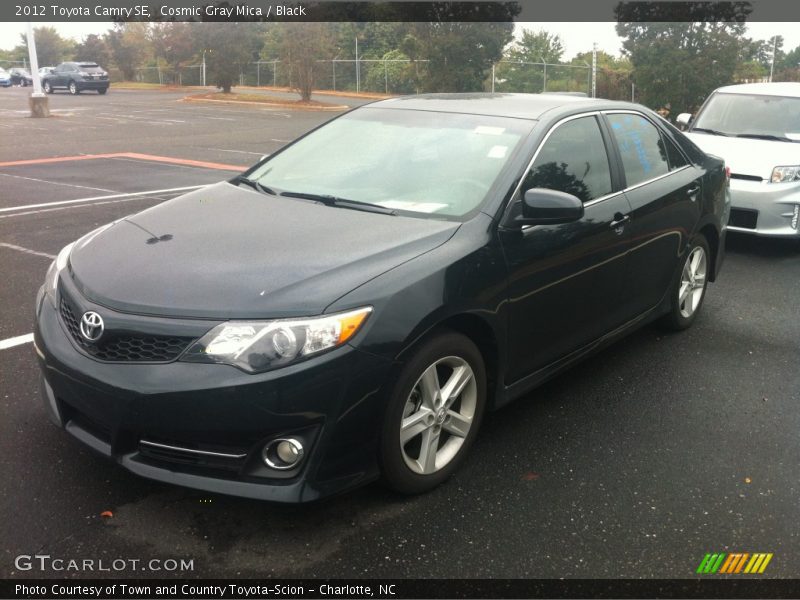 Cosmic Gray Mica / Black 2012 Toyota Camry SE