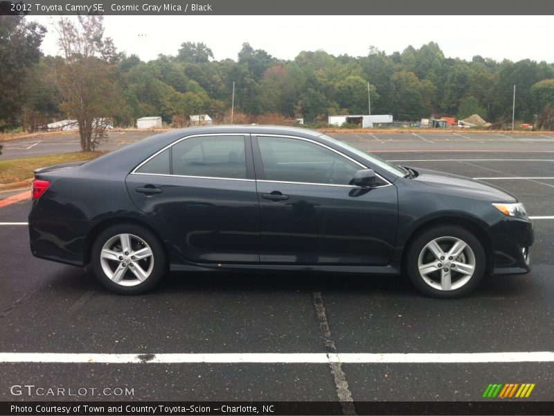 Cosmic Gray Mica / Black 2012 Toyota Camry SE