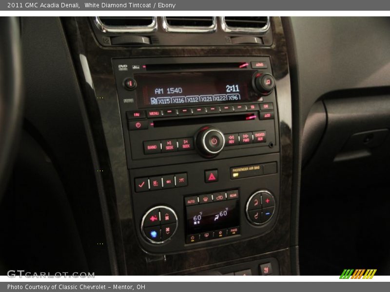 White Diamond Tintcoat / Ebony 2011 GMC Acadia Denali