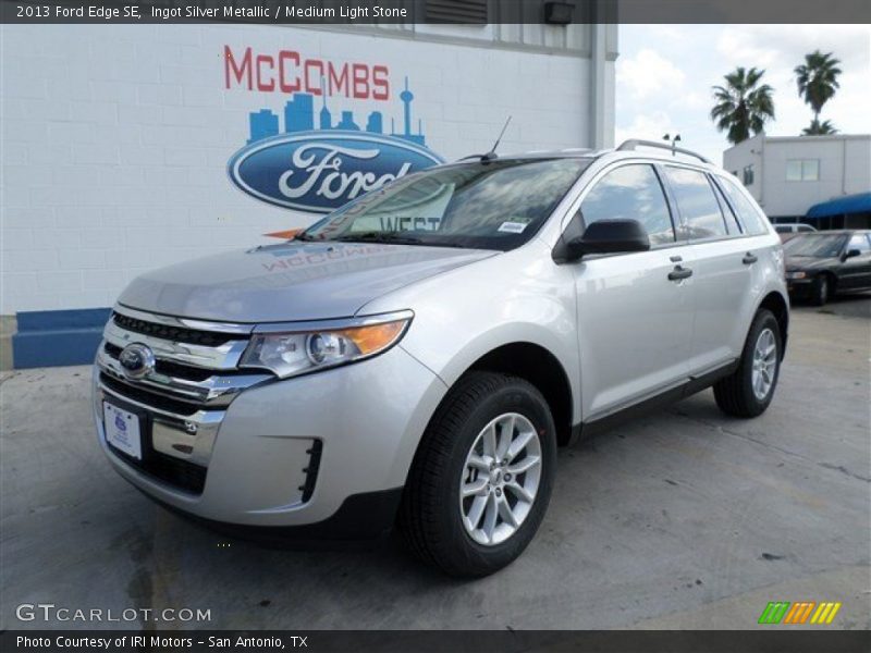 Ingot Silver Metallic / Medium Light Stone 2013 Ford Edge SE