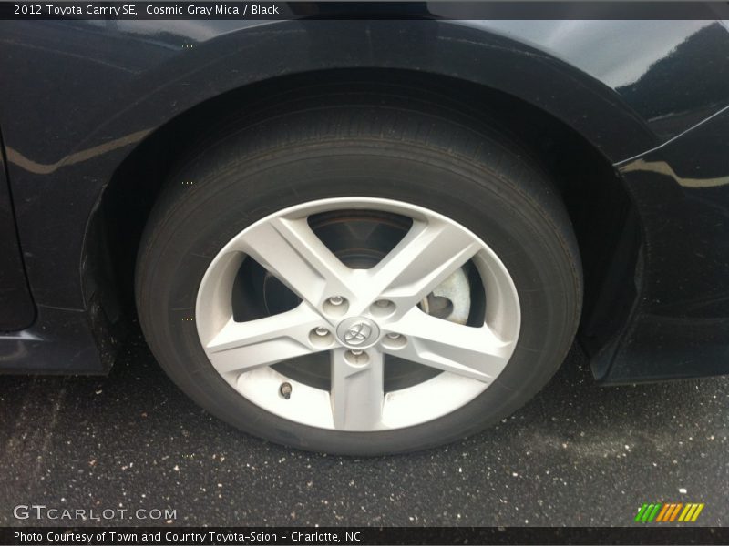 Cosmic Gray Mica / Black 2012 Toyota Camry SE