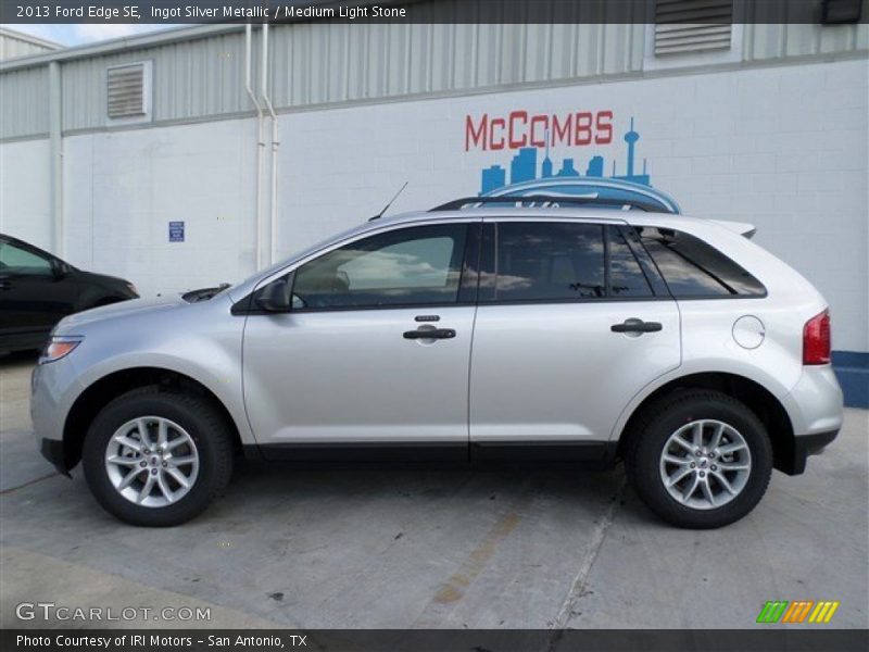 Ingot Silver Metallic / Medium Light Stone 2013 Ford Edge SE