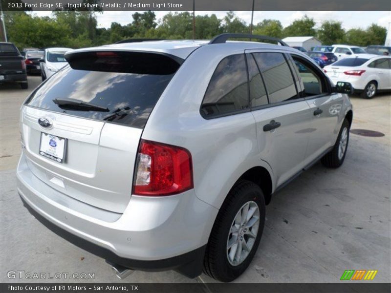 Ingot Silver Metallic / Medium Light Stone 2013 Ford Edge SE