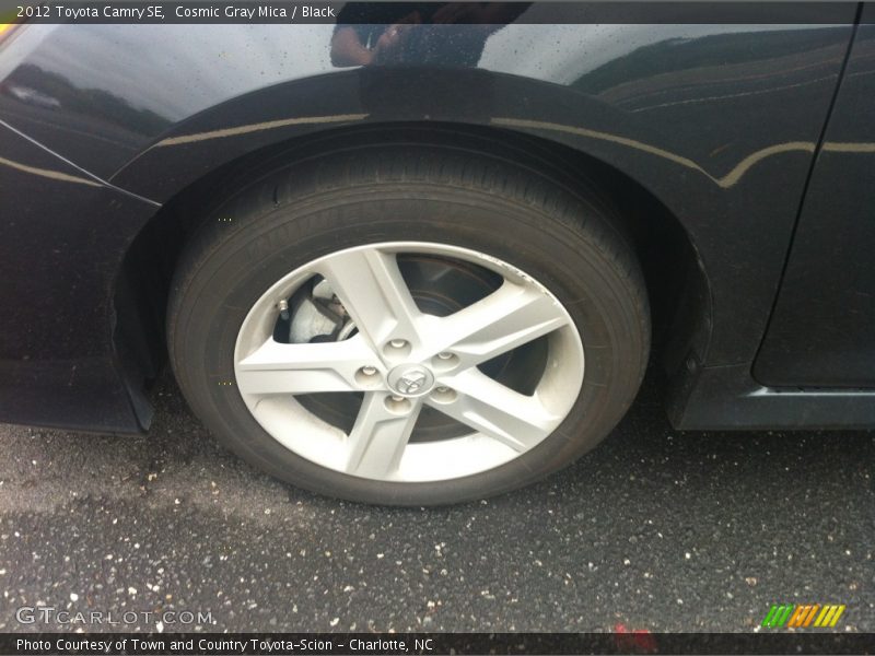 Cosmic Gray Mica / Black 2012 Toyota Camry SE