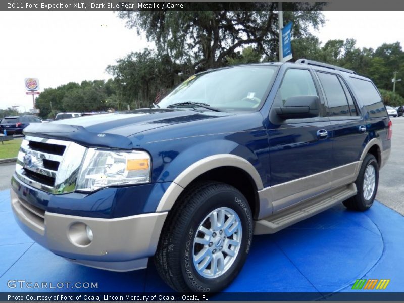 Dark Blue Pearl Metallic / Camel 2011 Ford Expedition XLT