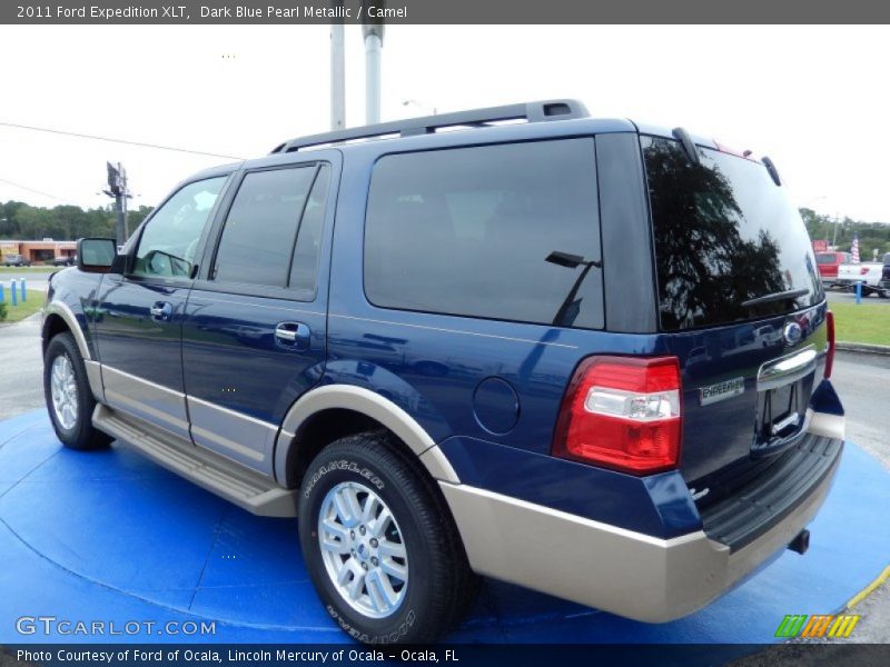 Dark Blue Pearl Metallic / Camel 2011 Ford Expedition XLT