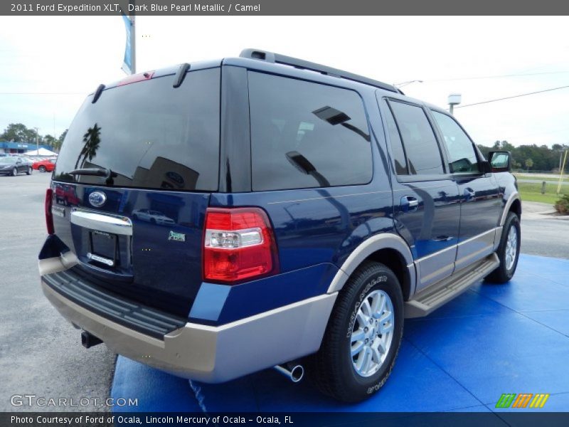 Dark Blue Pearl Metallic / Camel 2011 Ford Expedition XLT
