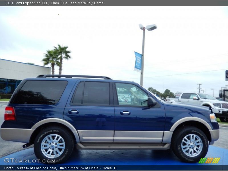 Dark Blue Pearl Metallic / Camel 2011 Ford Expedition XLT