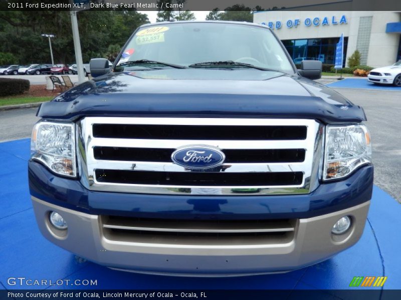 Dark Blue Pearl Metallic / Camel 2011 Ford Expedition XLT