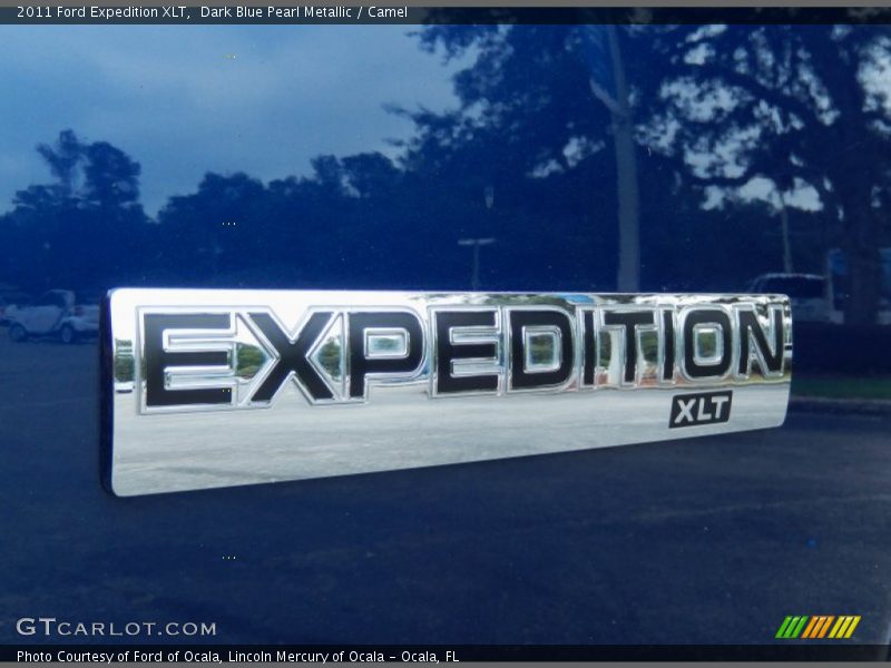 Dark Blue Pearl Metallic / Camel 2011 Ford Expedition XLT