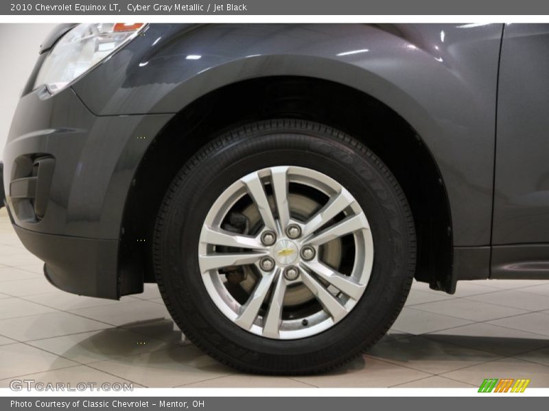 Cyber Gray Metallic / Jet Black 2010 Chevrolet Equinox LT