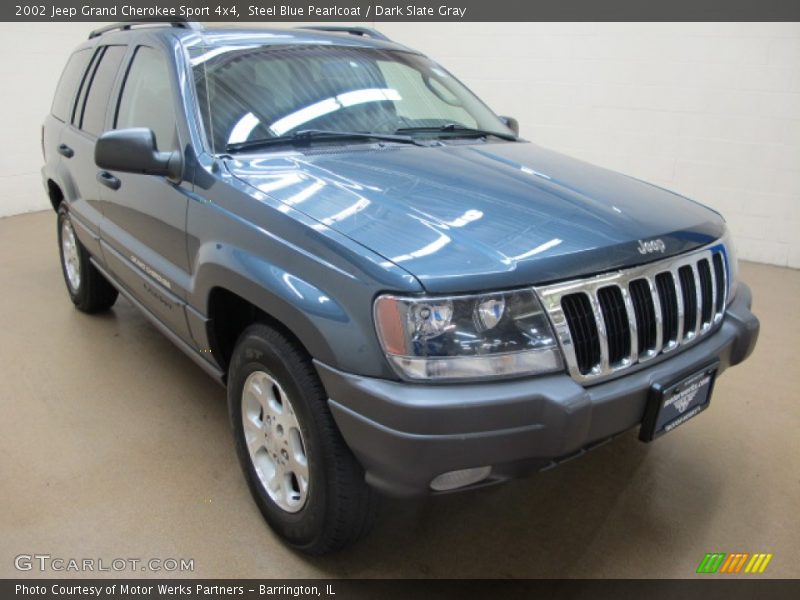 Steel Blue Pearlcoat / Dark Slate Gray 2002 Jeep Grand Cherokee Sport 4x4
