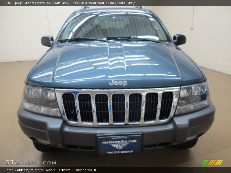 Steel Blue Pearlcoat / Dark Slate Gray 2002 Jeep Grand Cherokee Sport 4x4