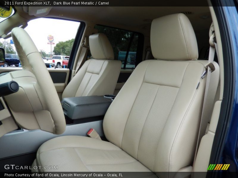 Dark Blue Pearl Metallic / Camel 2011 Ford Expedition XLT