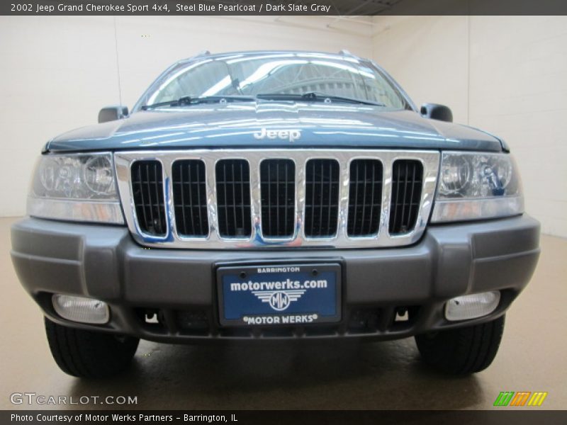Steel Blue Pearlcoat / Dark Slate Gray 2002 Jeep Grand Cherokee Sport 4x4