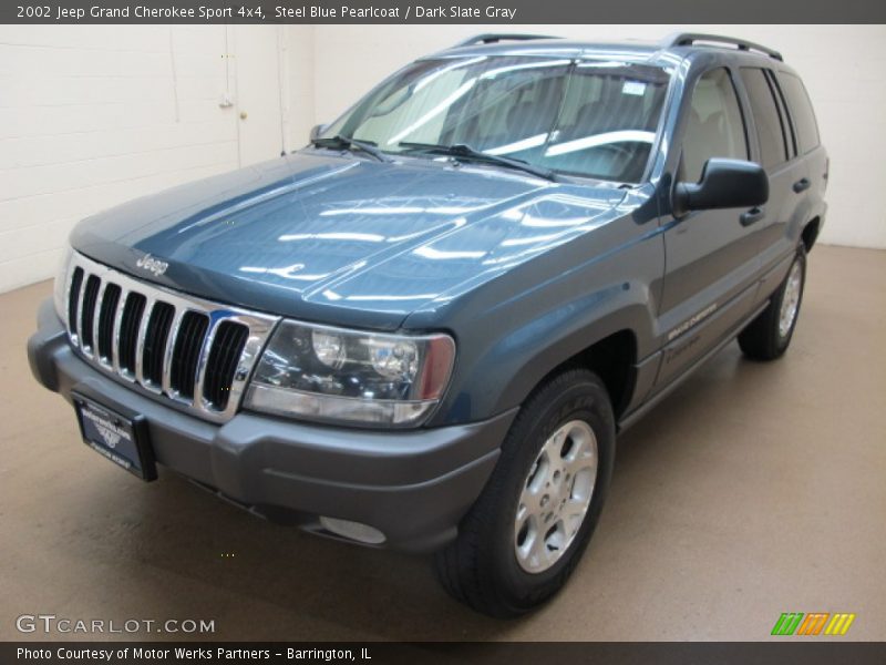 Steel Blue Pearlcoat / Dark Slate Gray 2002 Jeep Grand Cherokee Sport 4x4