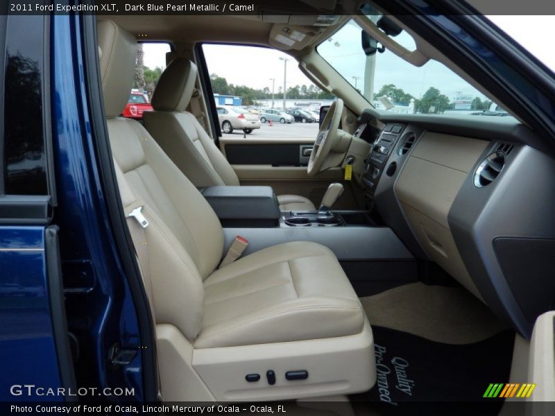 Dark Blue Pearl Metallic / Camel 2011 Ford Expedition XLT