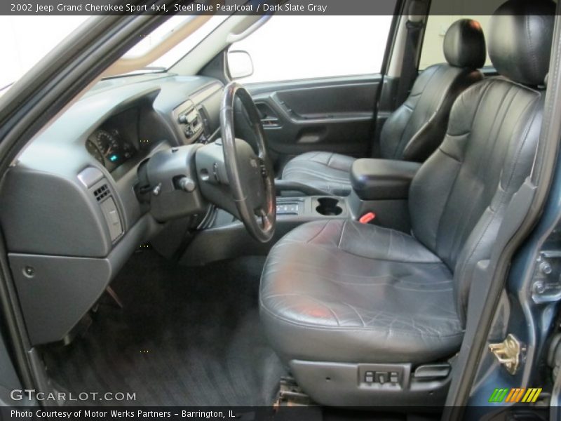 Steel Blue Pearlcoat / Dark Slate Gray 2002 Jeep Grand Cherokee Sport 4x4
