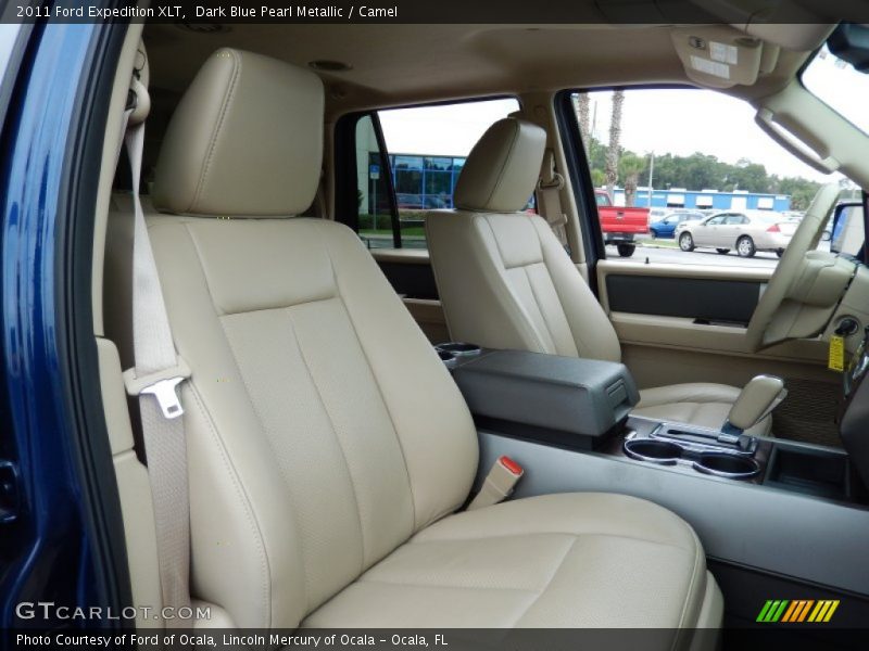 Dark Blue Pearl Metallic / Camel 2011 Ford Expedition XLT
