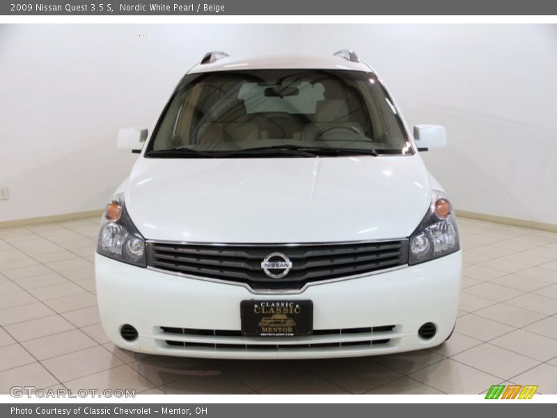 Nordic White Pearl / Beige 2009 Nissan Quest 3.5 S