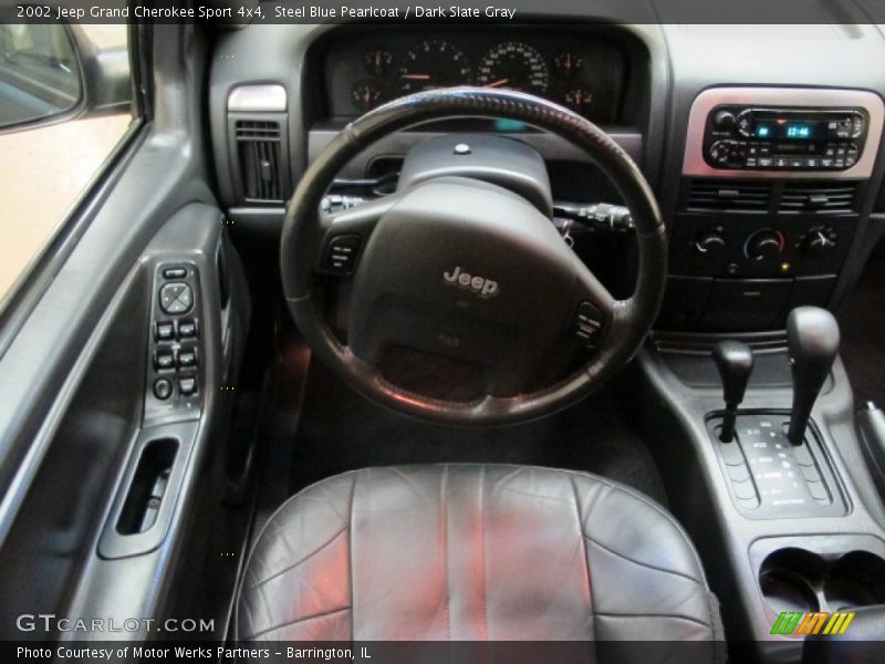 Steel Blue Pearlcoat / Dark Slate Gray 2002 Jeep Grand Cherokee Sport 4x4