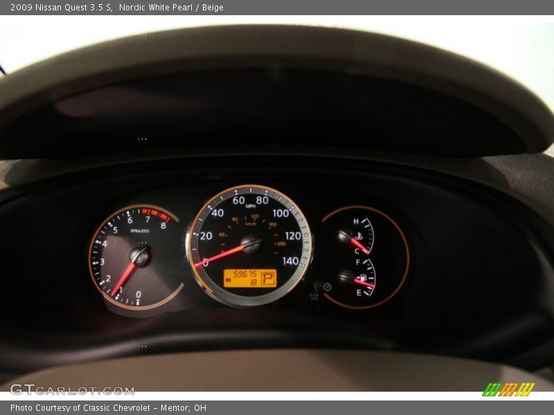 Nordic White Pearl / Beige 2009 Nissan Quest 3.5 S