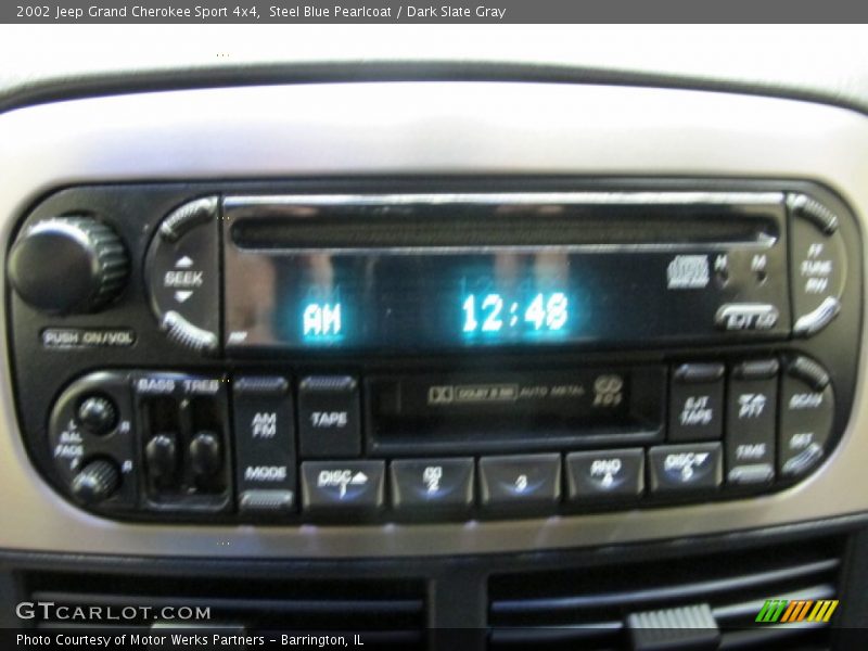 Steel Blue Pearlcoat / Dark Slate Gray 2002 Jeep Grand Cherokee Sport 4x4