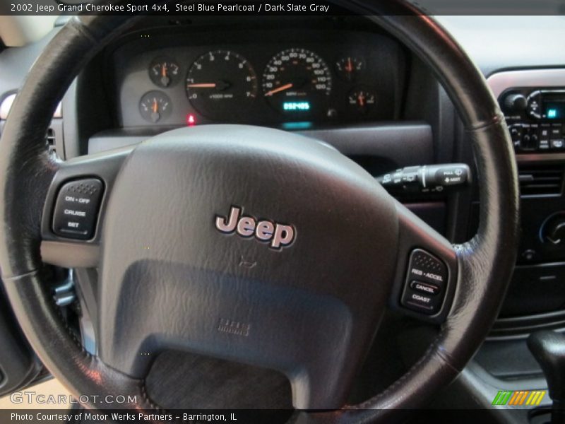Steel Blue Pearlcoat / Dark Slate Gray 2002 Jeep Grand Cherokee Sport 4x4