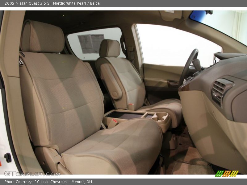 Nordic White Pearl / Beige 2009 Nissan Quest 3.5 S