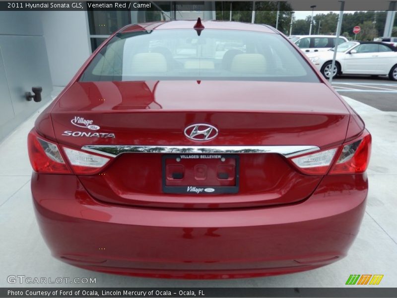 Venetian Red / Camel 2011 Hyundai Sonata GLS