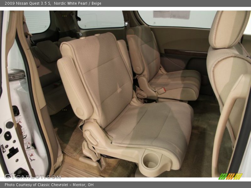Nordic White Pearl / Beige 2009 Nissan Quest 3.5 S