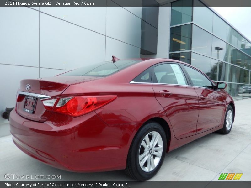 Venetian Red / Camel 2011 Hyundai Sonata GLS