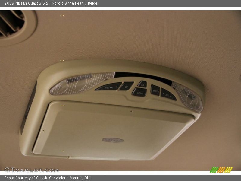 Nordic White Pearl / Beige 2009 Nissan Quest 3.5 S