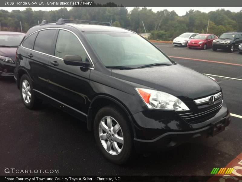 Crystal Black Pearl / Ivory 2009 Honda CR-V EX