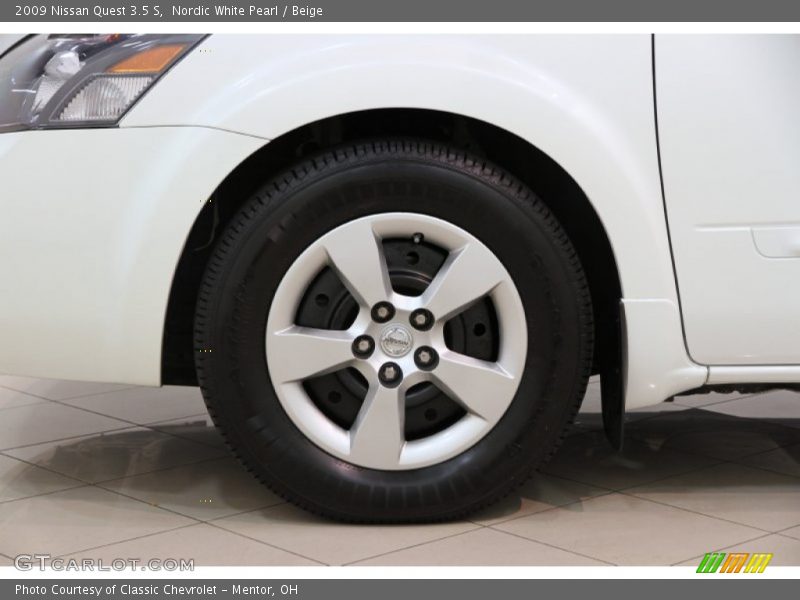 Nordic White Pearl / Beige 2009 Nissan Quest 3.5 S