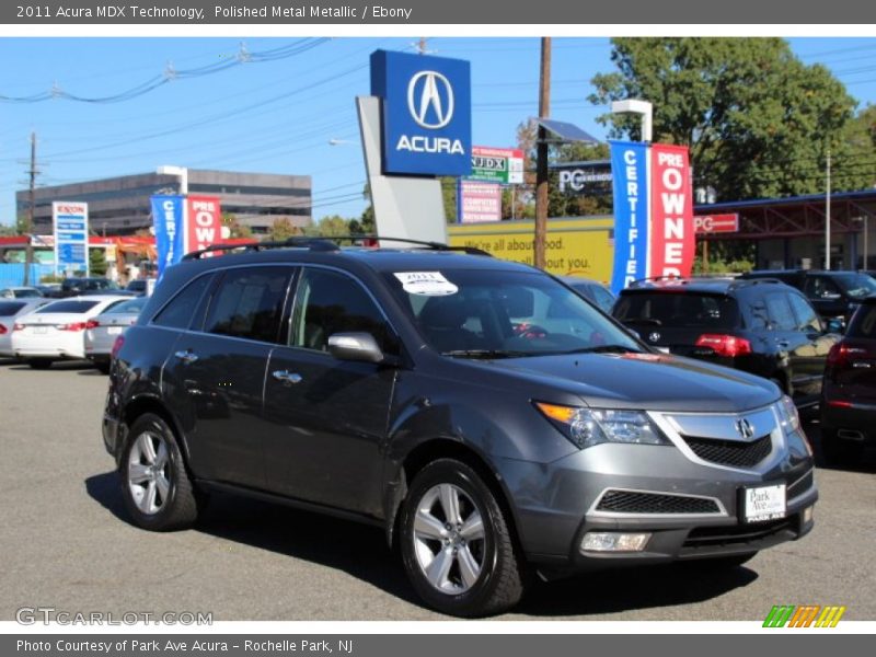 Polished Metal Metallic / Ebony 2011 Acura MDX Technology