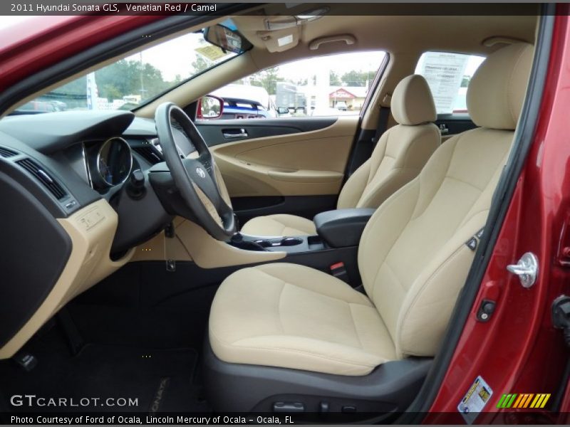 Venetian Red / Camel 2011 Hyundai Sonata GLS