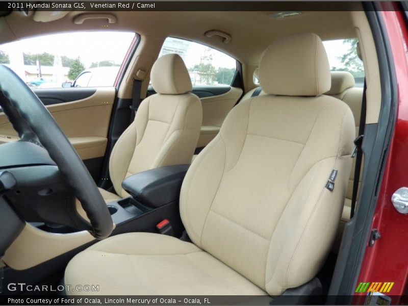 Venetian Red / Camel 2011 Hyundai Sonata GLS