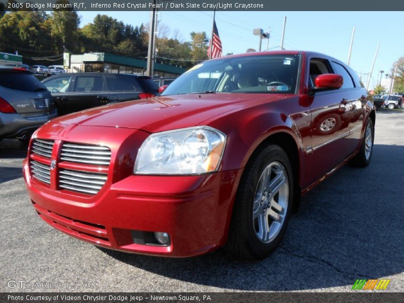 Inferno Red Crystal Pearl / Dark Slate Gray/Light Graystone 2005 Dodge Magnum R/T