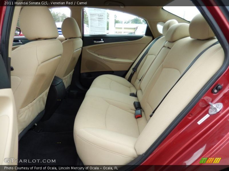 Venetian Red / Camel 2011 Hyundai Sonata GLS