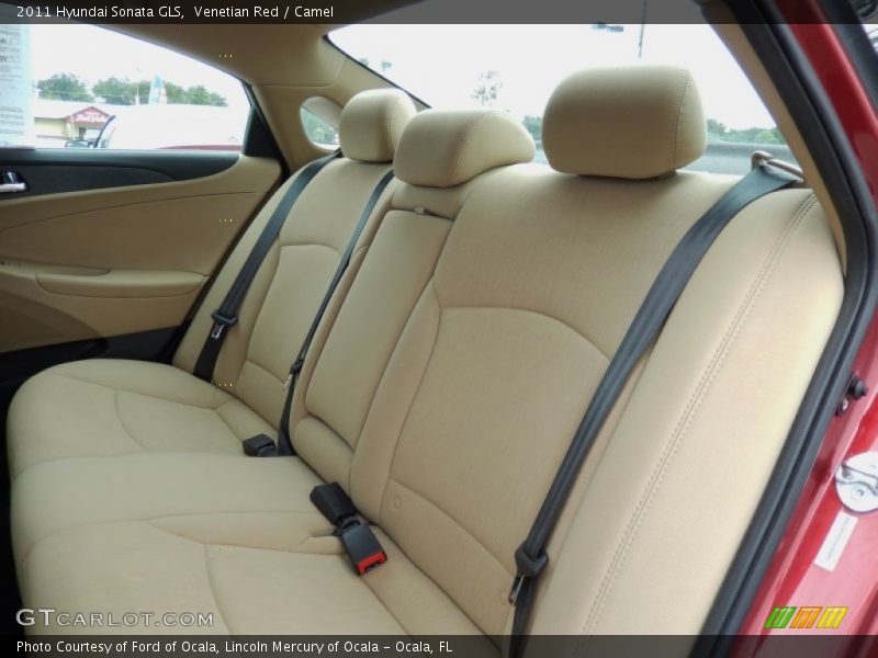 Venetian Red / Camel 2011 Hyundai Sonata GLS