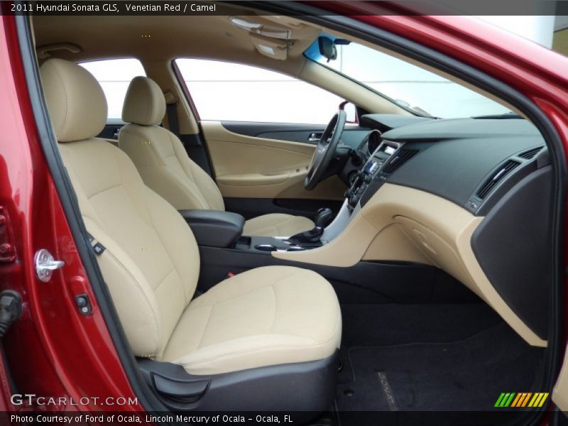 Venetian Red / Camel 2011 Hyundai Sonata GLS