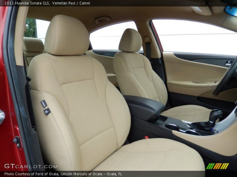 Venetian Red / Camel 2011 Hyundai Sonata GLS