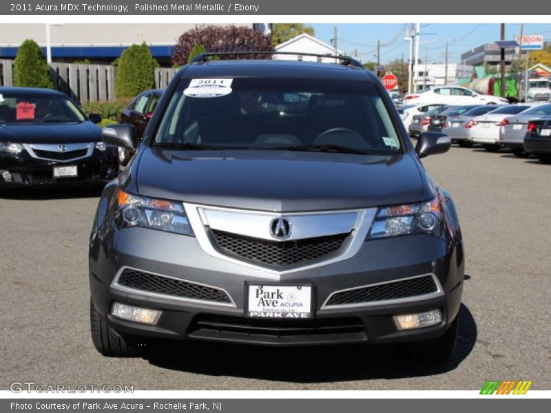 Polished Metal Metallic / Ebony 2011 Acura MDX Technology