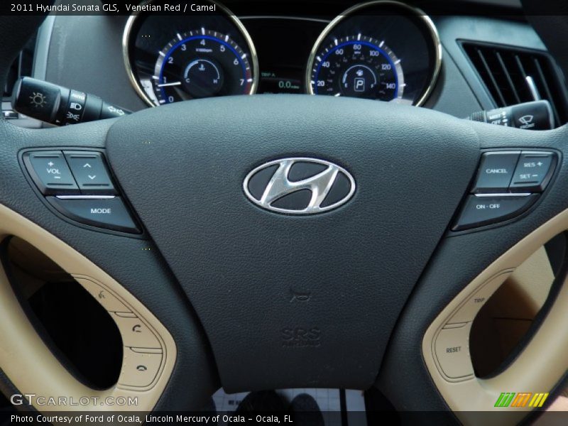 Venetian Red / Camel 2011 Hyundai Sonata GLS