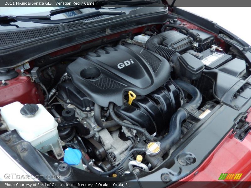 Venetian Red / Camel 2011 Hyundai Sonata GLS