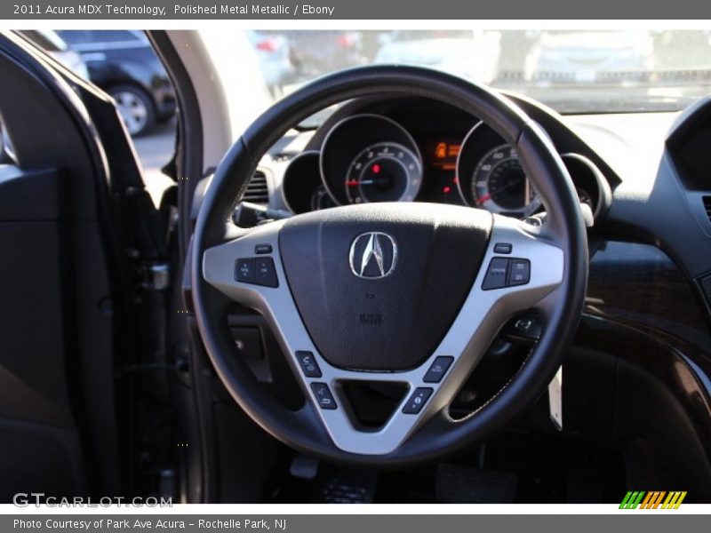 Polished Metal Metallic / Ebony 2011 Acura MDX Technology